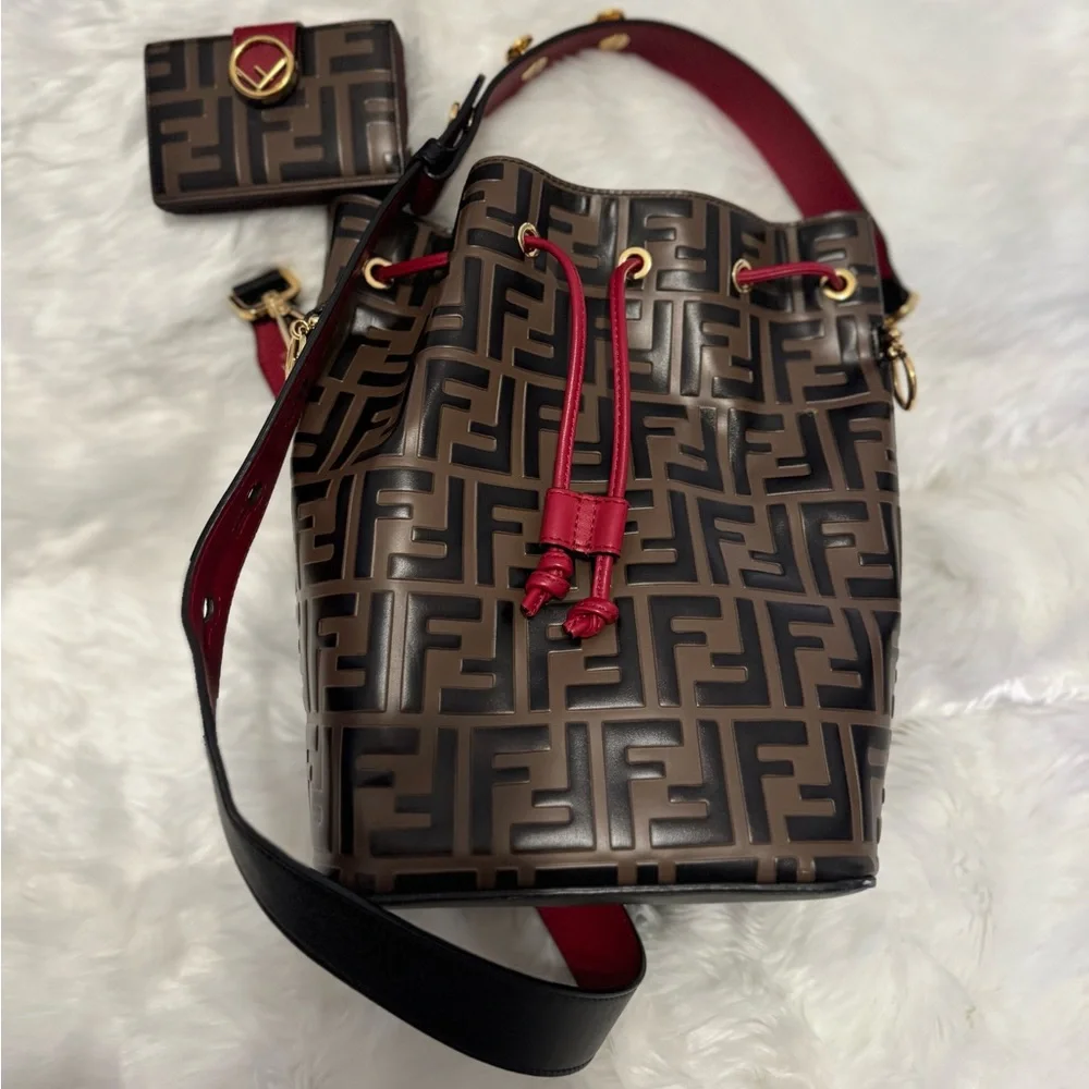 Fendi Mon Tresor FF multicolor bucket bag - Picture 2 of 9